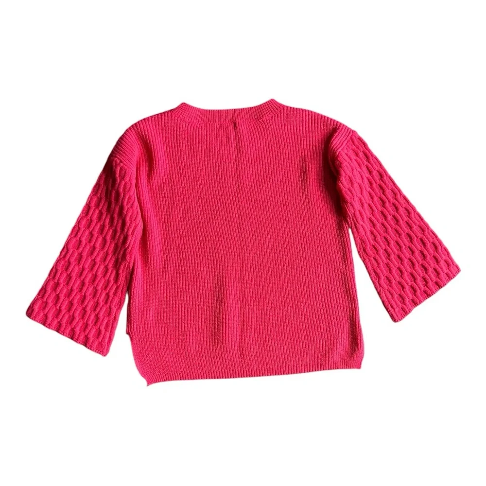 Umgee | Watermelon Knit Sweater With Bell Sleeves